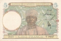 French West Africa 5 Francs,  6. 5.1942